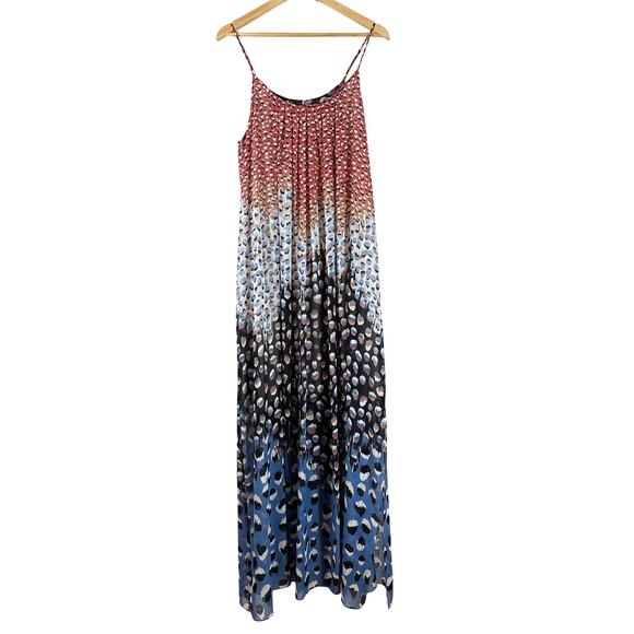 NIC + ZOE Blue Dahlia Maxi‎ Dress Womans Large - Picture 3 of 14